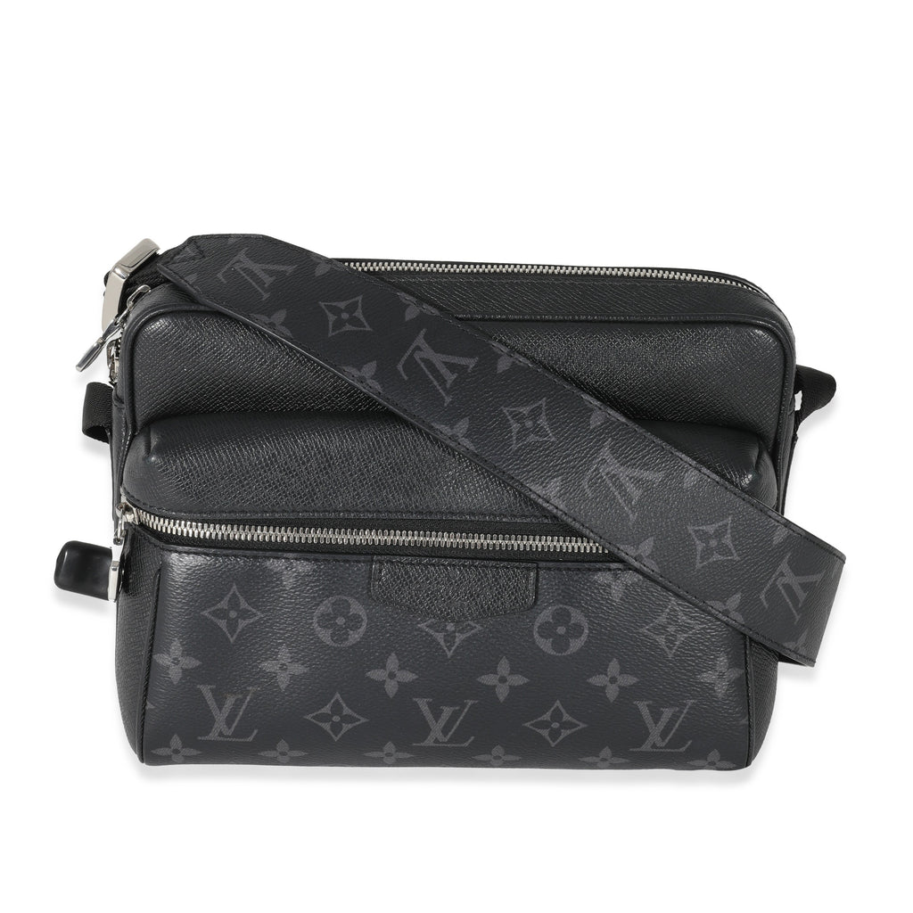 Louis Vuitton Louis Vuitton Black Taiga Monogram Eclipse Canvas Outdoor Messenger