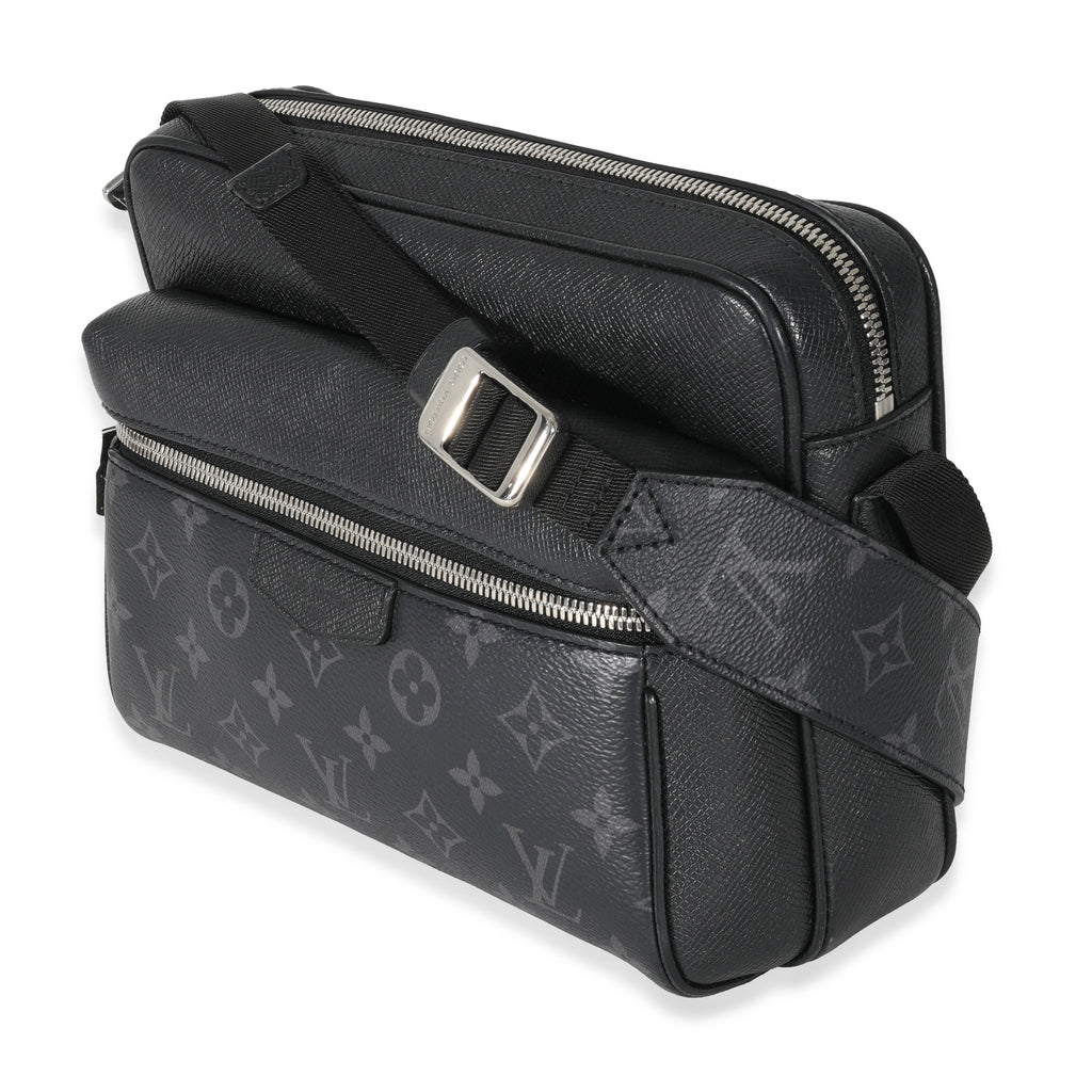 Louis Vuitton Louis Vuitton Black Taiga Monogram Eclipse Canvas Outdoor Messenger