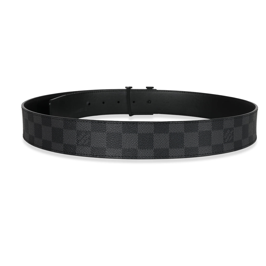 Louis Vuitton Louis Vuitton Canvas Damier Graphite LV Initiales Belt