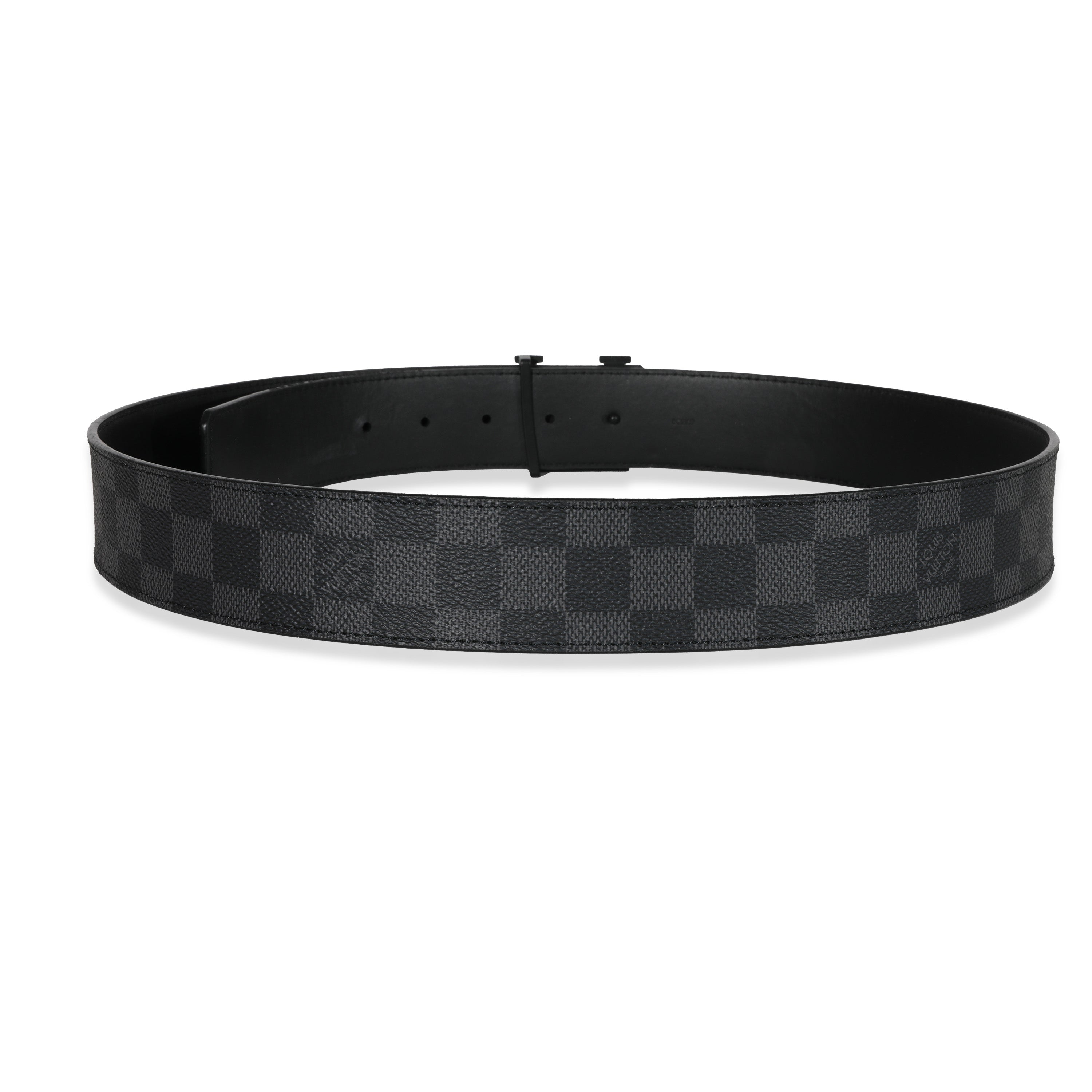Louis Vuitton Louis Vuitton Canvas Damier Graphite LV Initiales Belt