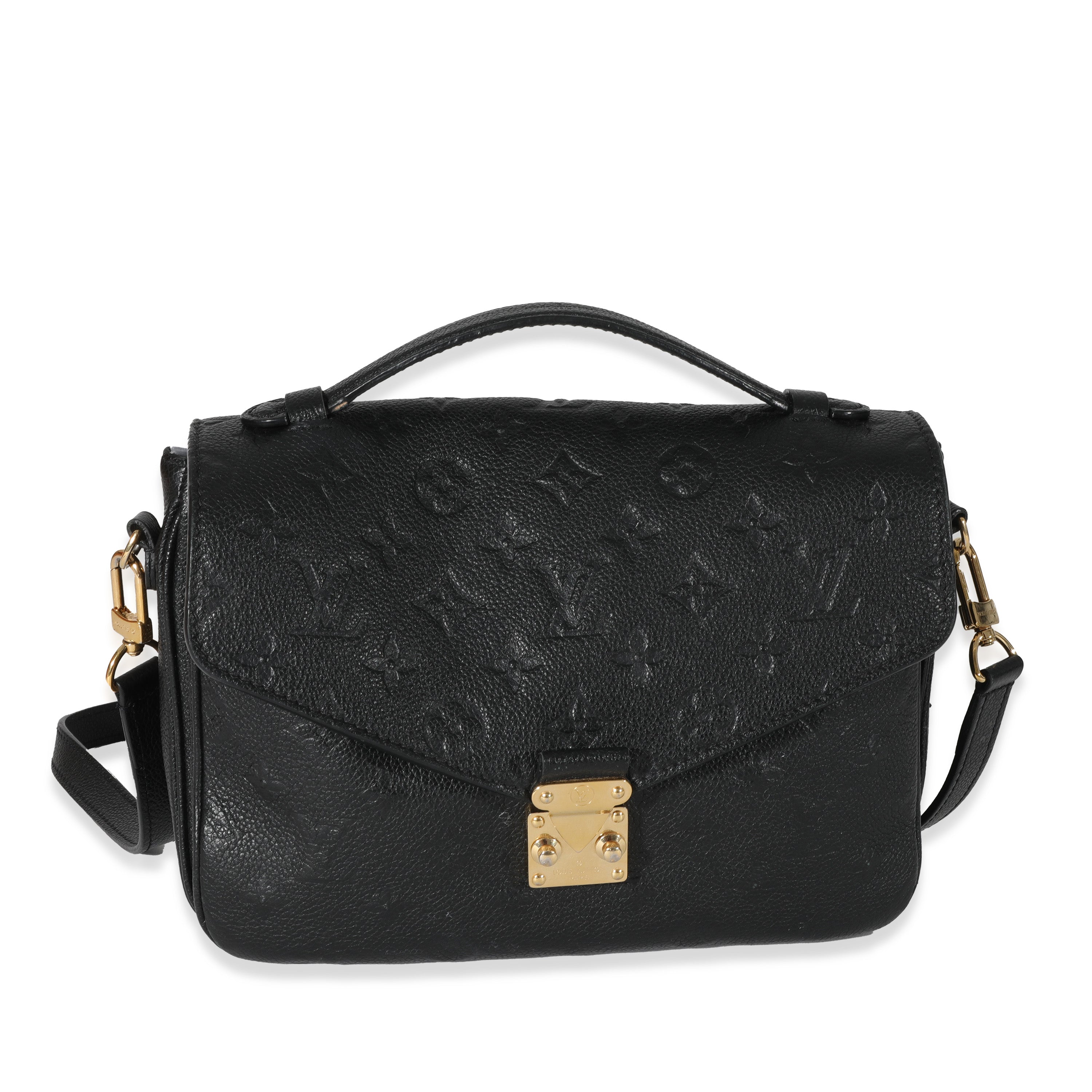 Louis Vuitton Louis Vuitton Black Monogram Empreinte Pochette Metis