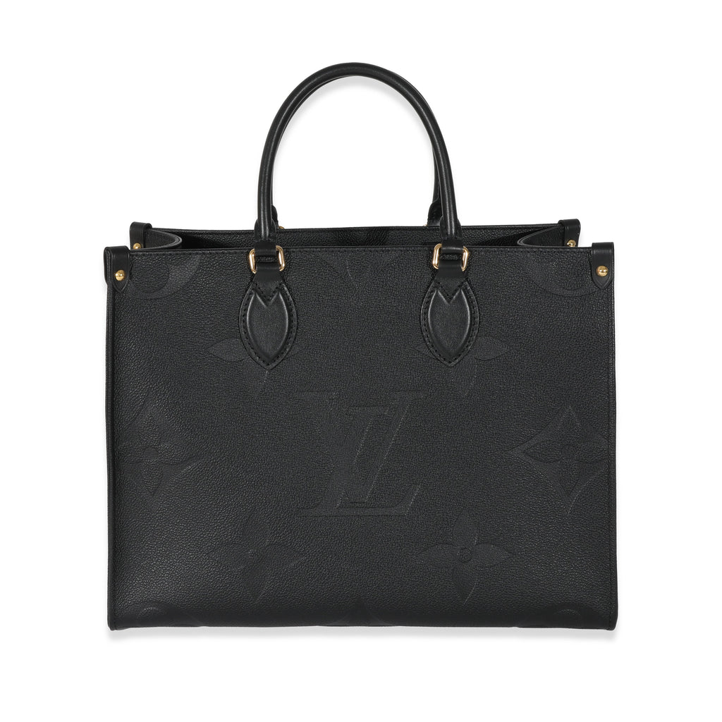 Louis Vuitton Louis Vuitton Black Empreinte Monogram Giant Onthego MM