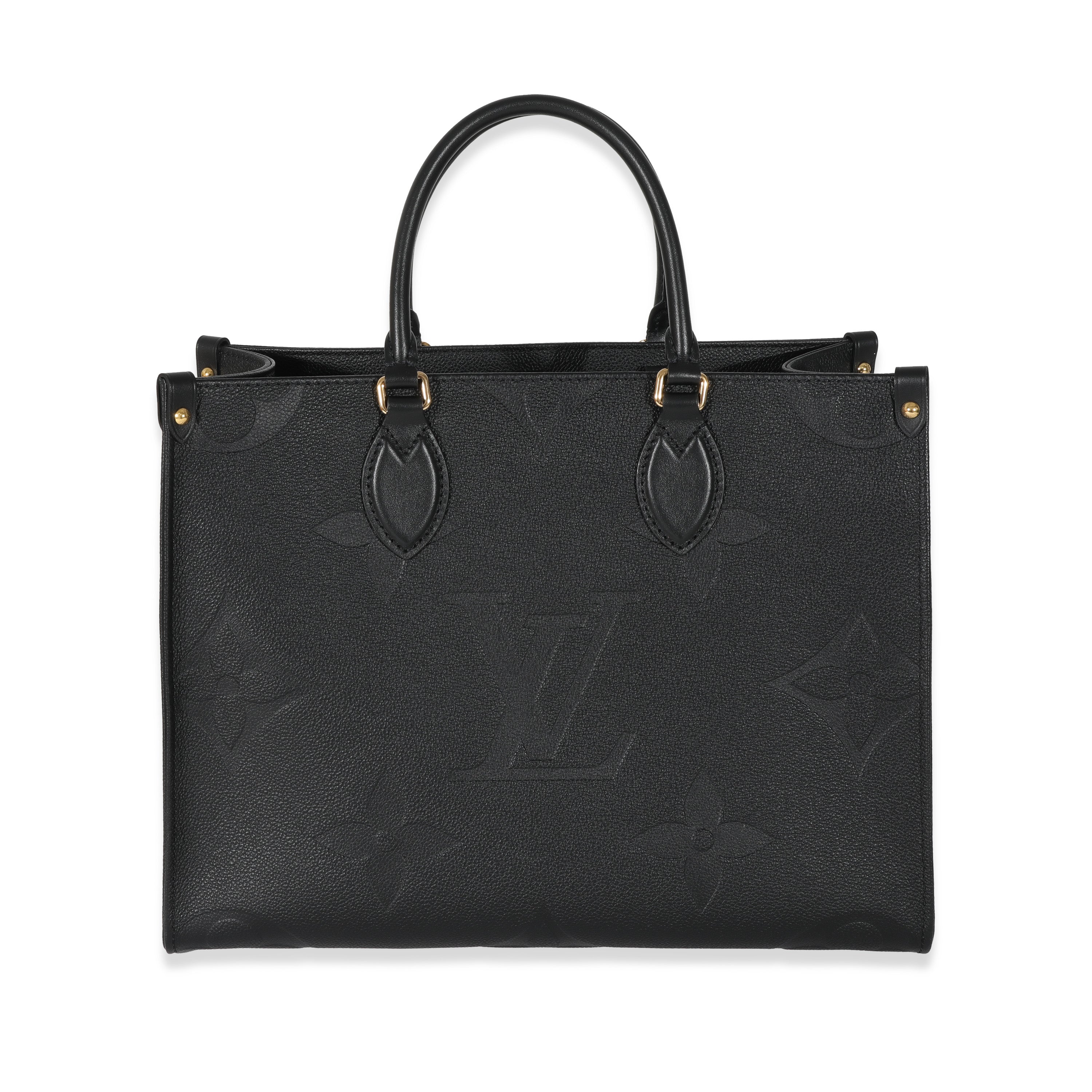 Louis Vuitton Louis Vuitton Black Empreinte Monogram Giant Onthego MM
