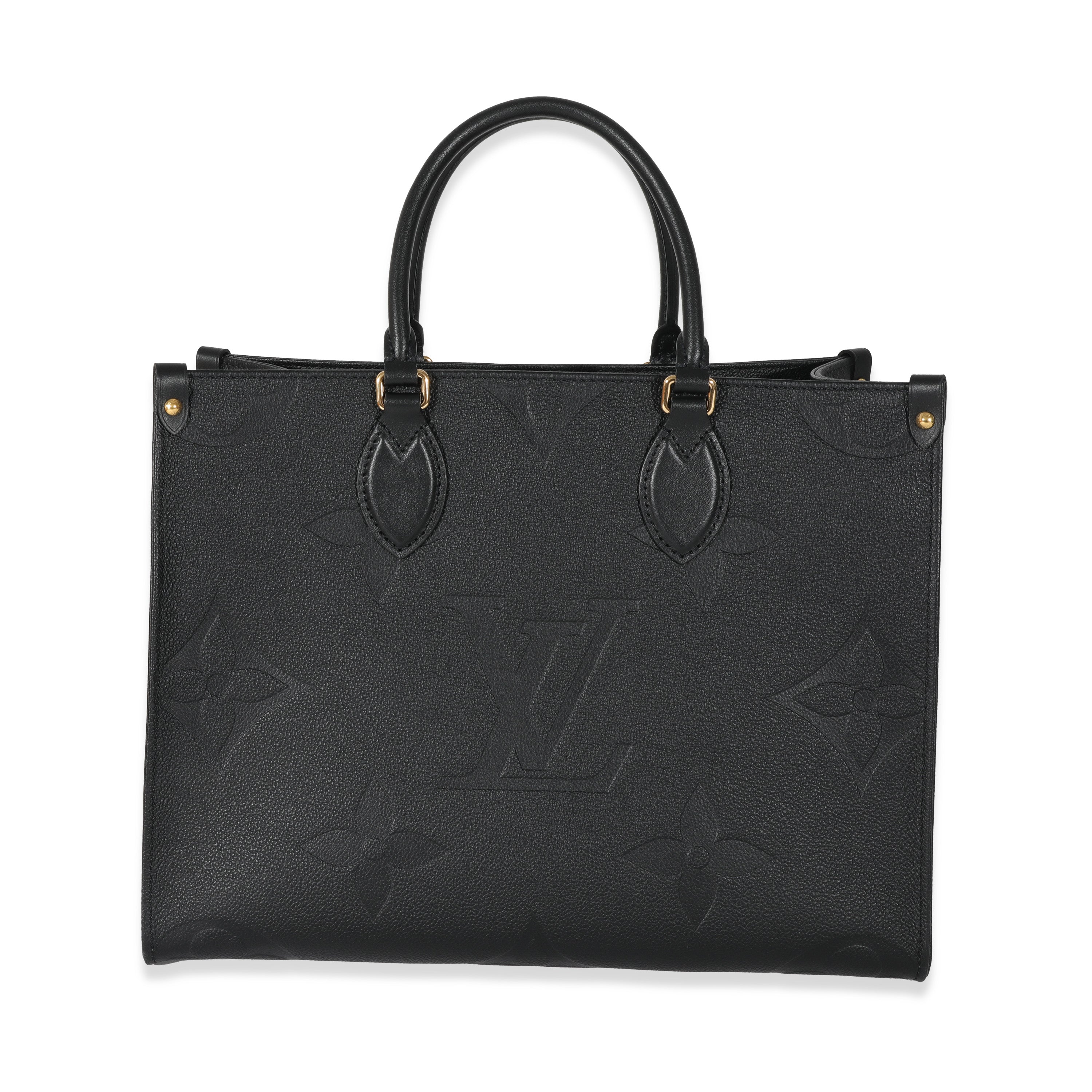 Louis Vuitton Louis Vuitton Black Empreinte Monogram Giant Onthego MM