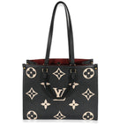 Louis Vuitton Louis Vuitton Black & Beige Monogram Empreinte Onthego MM