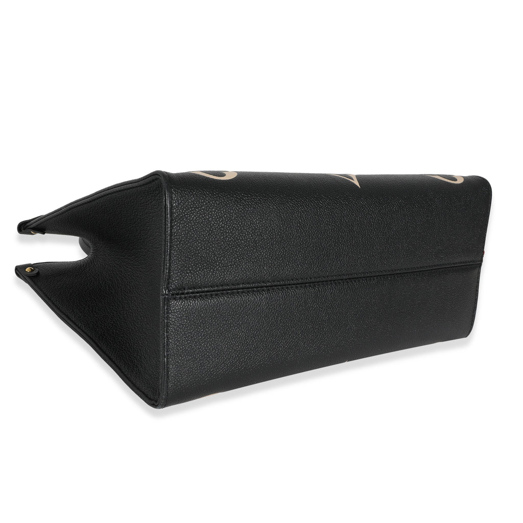 Louis Vuitton Louis Vuitton Black & Beige Monogram Empreinte Onthego MM