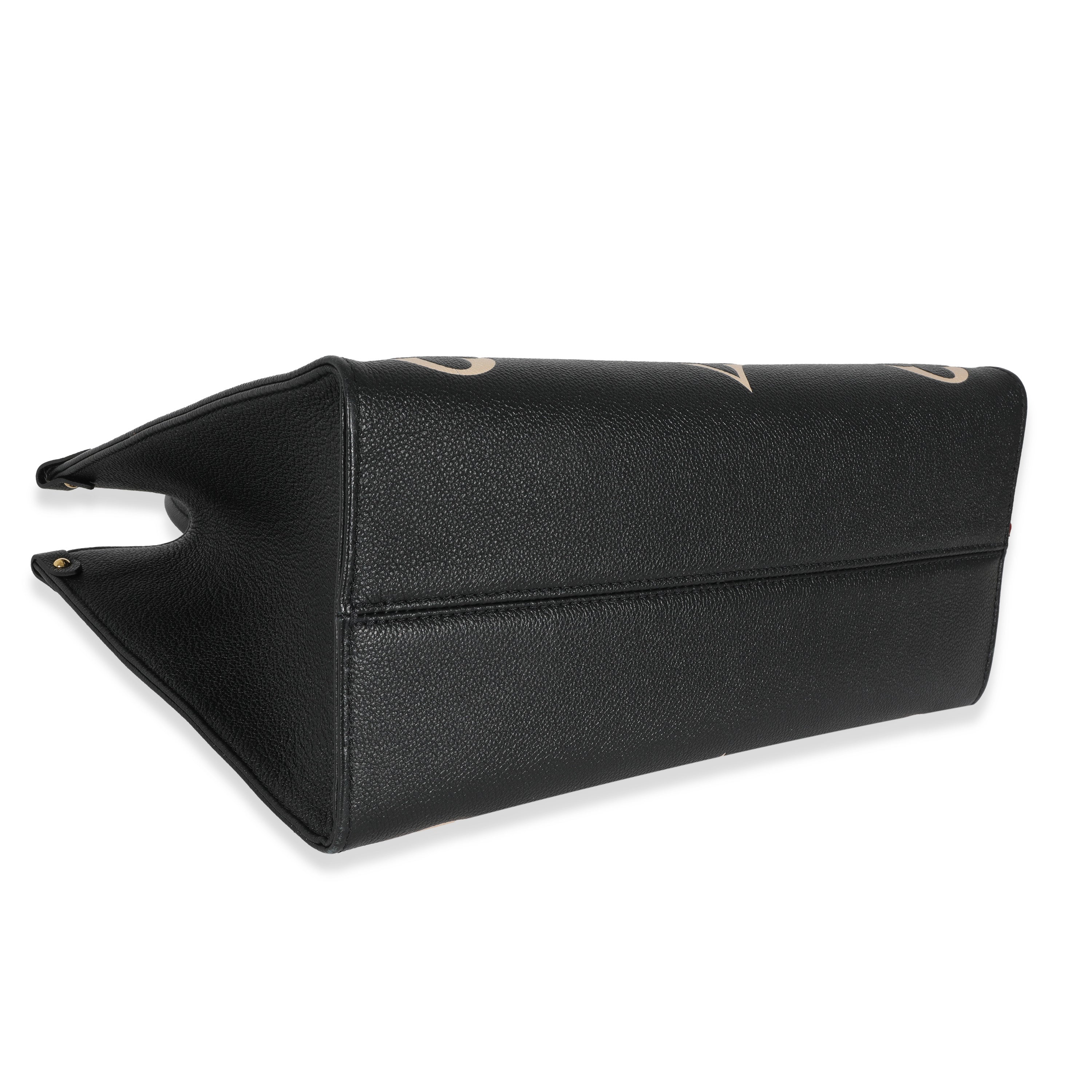 Louis Vuitton Louis Vuitton Black & Beige Monogram Empreinte Onthego MM