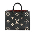 Louis Vuitton Louis Vuitton Black & Beige Monogram Empreinte Onthego MM