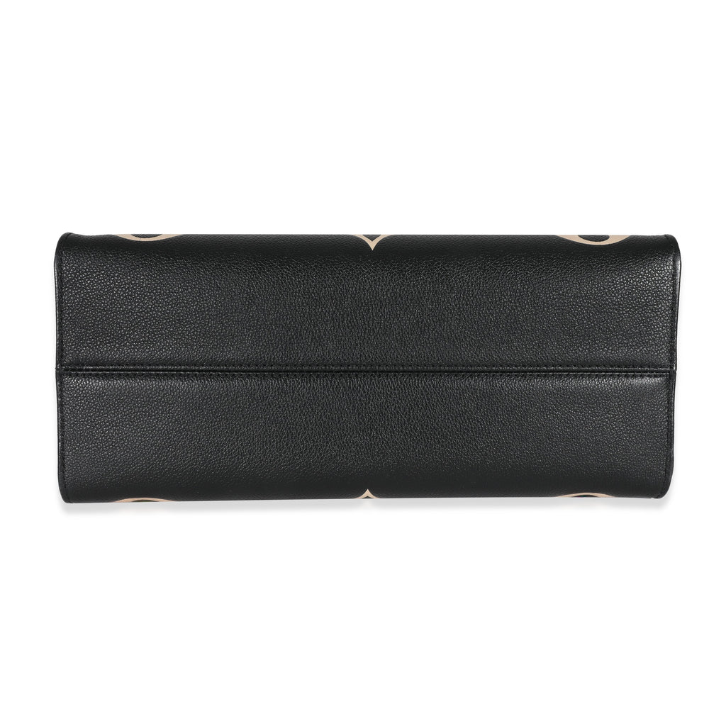 Louis Vuitton Louis Vuitton Black & Beige Monogram Empreinte Onthego MM