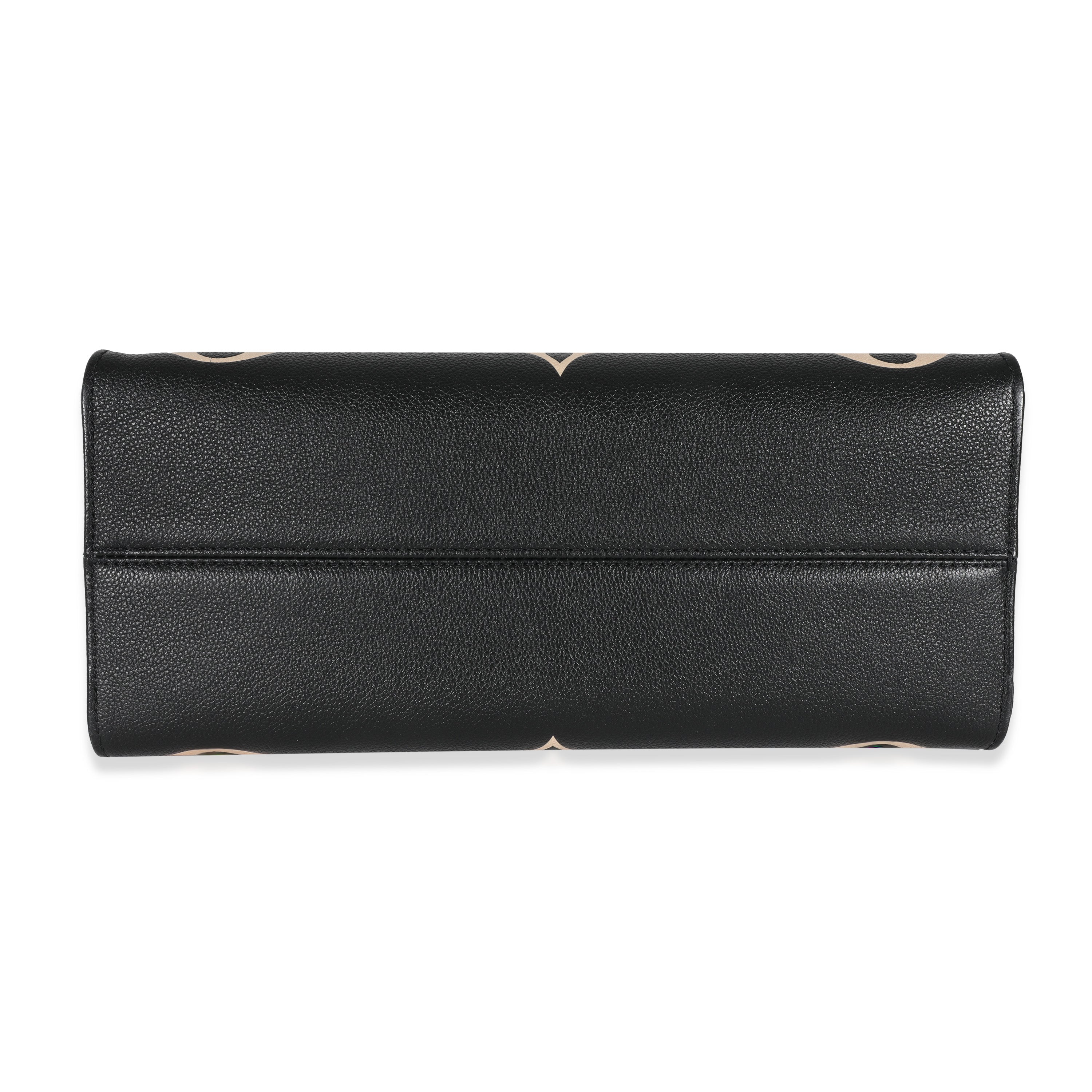 Louis Vuitton Louis Vuitton Black & Beige Monogram Empreinte Onthego MM