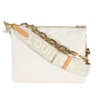 Louis Vuitton Louis Vuitton Cream Puffy Lambskin Monogram Coussin PM