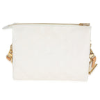 Louis Vuitton Louis Vuitton Cream Puffy Lambskin Monogram Coussin PM