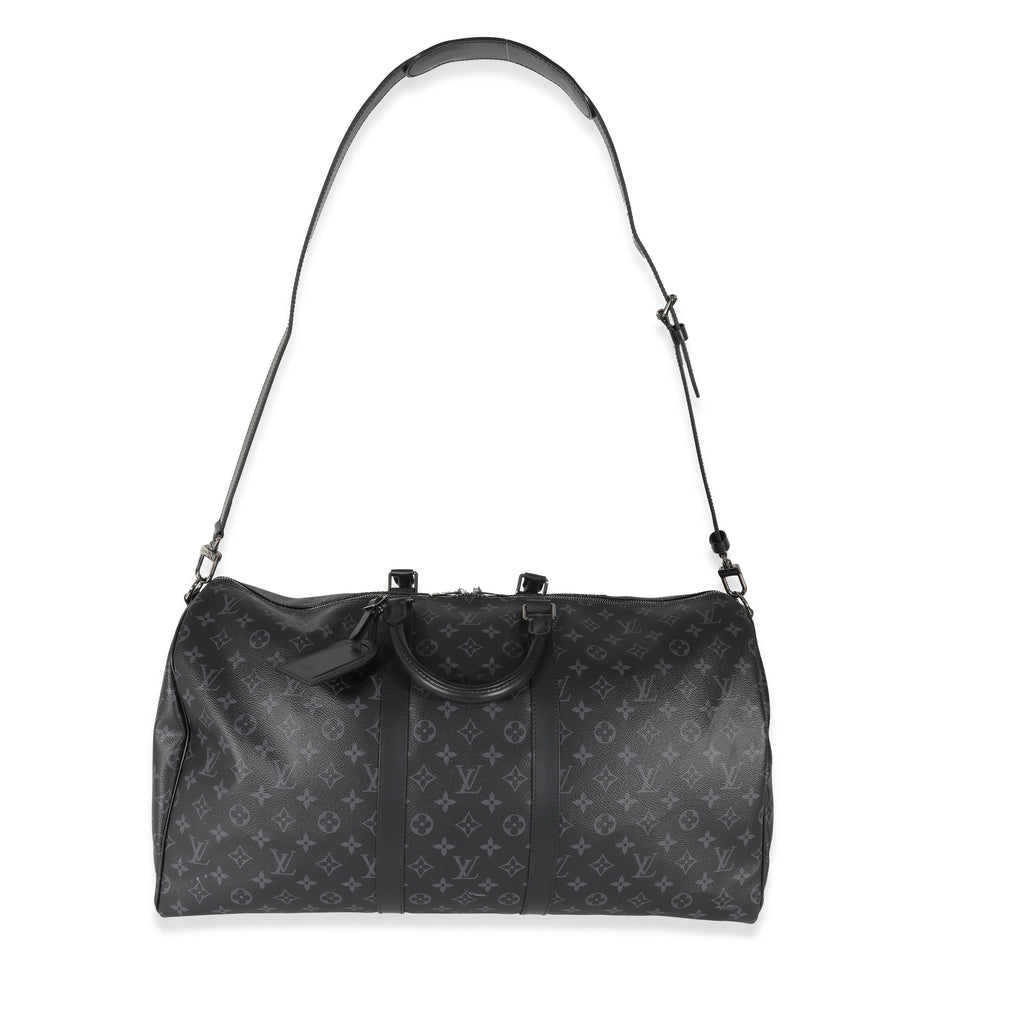 Louis Vuitton Louis Vuitton Canvas Monogram Eclipse Keepall Bandoulière 55