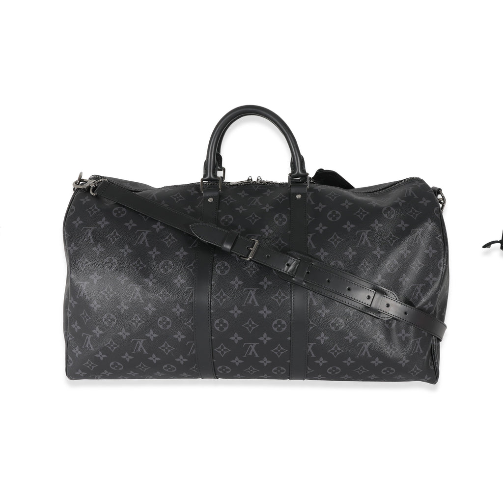 Louis Vuitton Louis Vuitton Canvas Monogram Eclipse Keepall Bandoulière 55