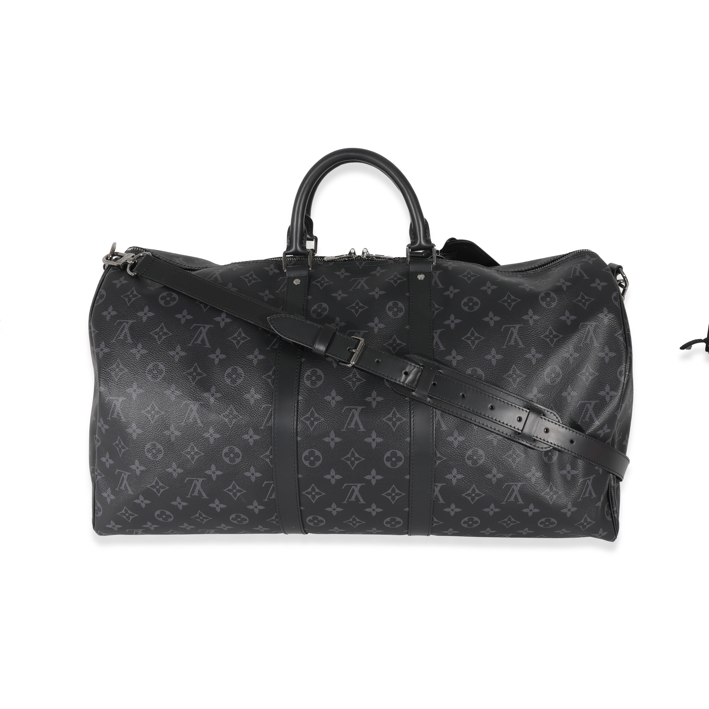 Louis Vuitton Louis Vuitton Canvas Monogram Eclipse Keepall Bandoulière 55