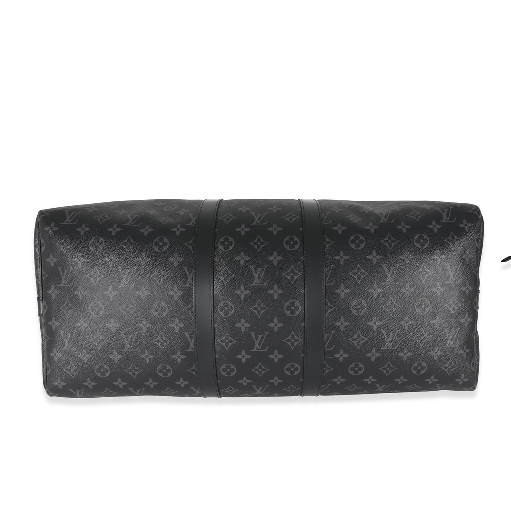Louis Vuitton Louis Vuitton Canvas Monogram Eclipse Keepall Bandoulière 55