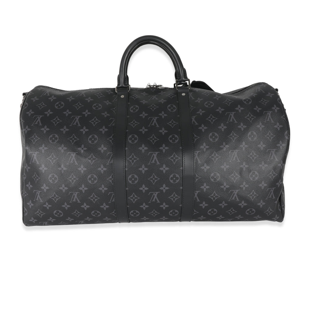 Louis Vuitton Louis Vuitton Canvas Monogram Eclipse Keepall Bandoulière 55