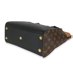 Louis Vuitton Louis Vuitton Black & Tan Calfskin And Monogram Canvas On My Side MM