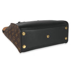 Louis Vuitton Louis Vuitton Black & Tan Calfskin And Monogram Canvas On My Side MM