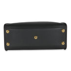 Louis Vuitton Louis Vuitton Black & Tan Calfskin And Monogram Canvas On My Side MM
