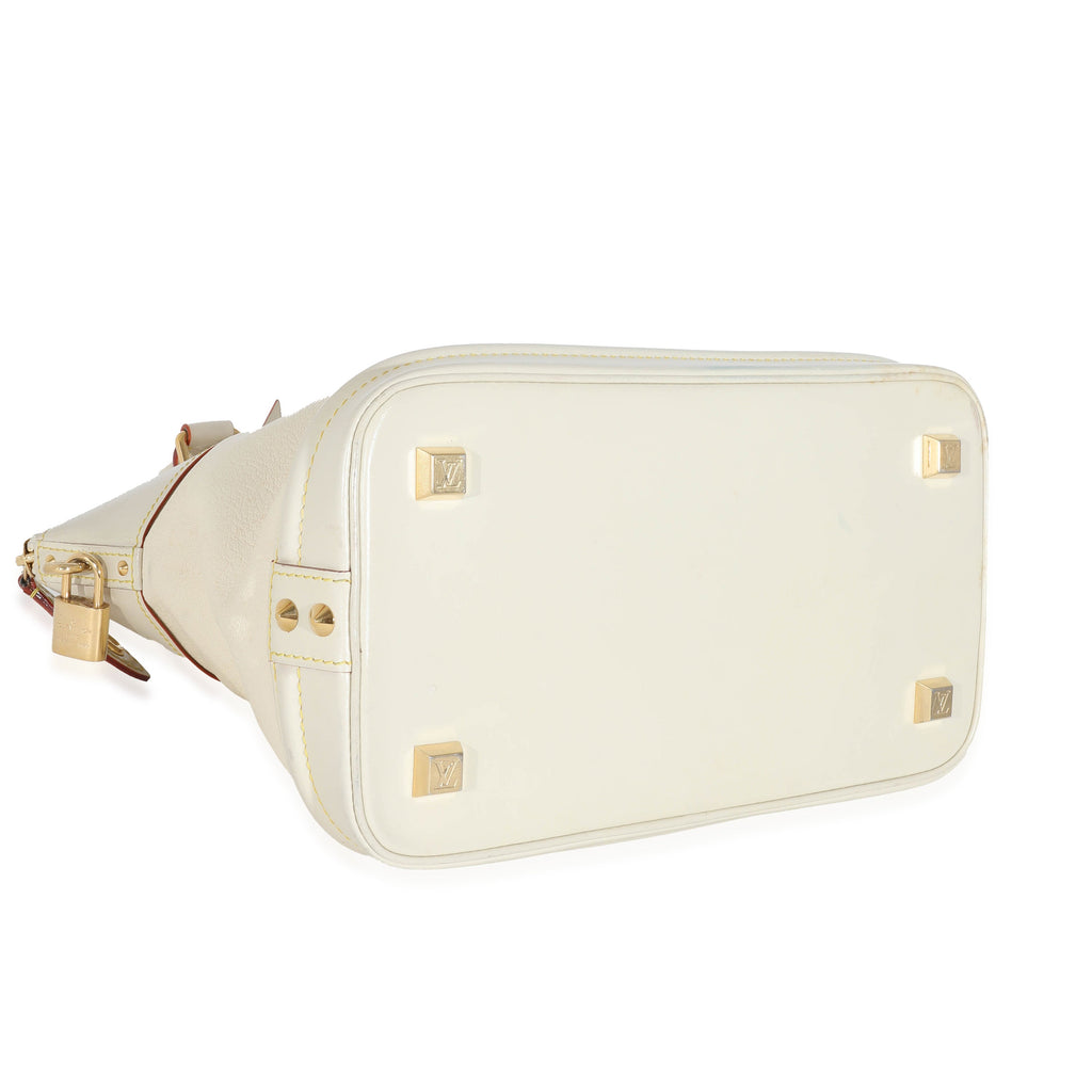 Louis Vuitton Louis Vuitton Ivory Leather Suhali Lockit MM