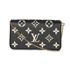 Louis Vuitton Louis Vuitton Black Beige Monogram Empreinte Félicie Pochette