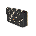 Louis Vuitton Louis Vuitton Black Beige Monogram Empreinte Félicie Pochette
