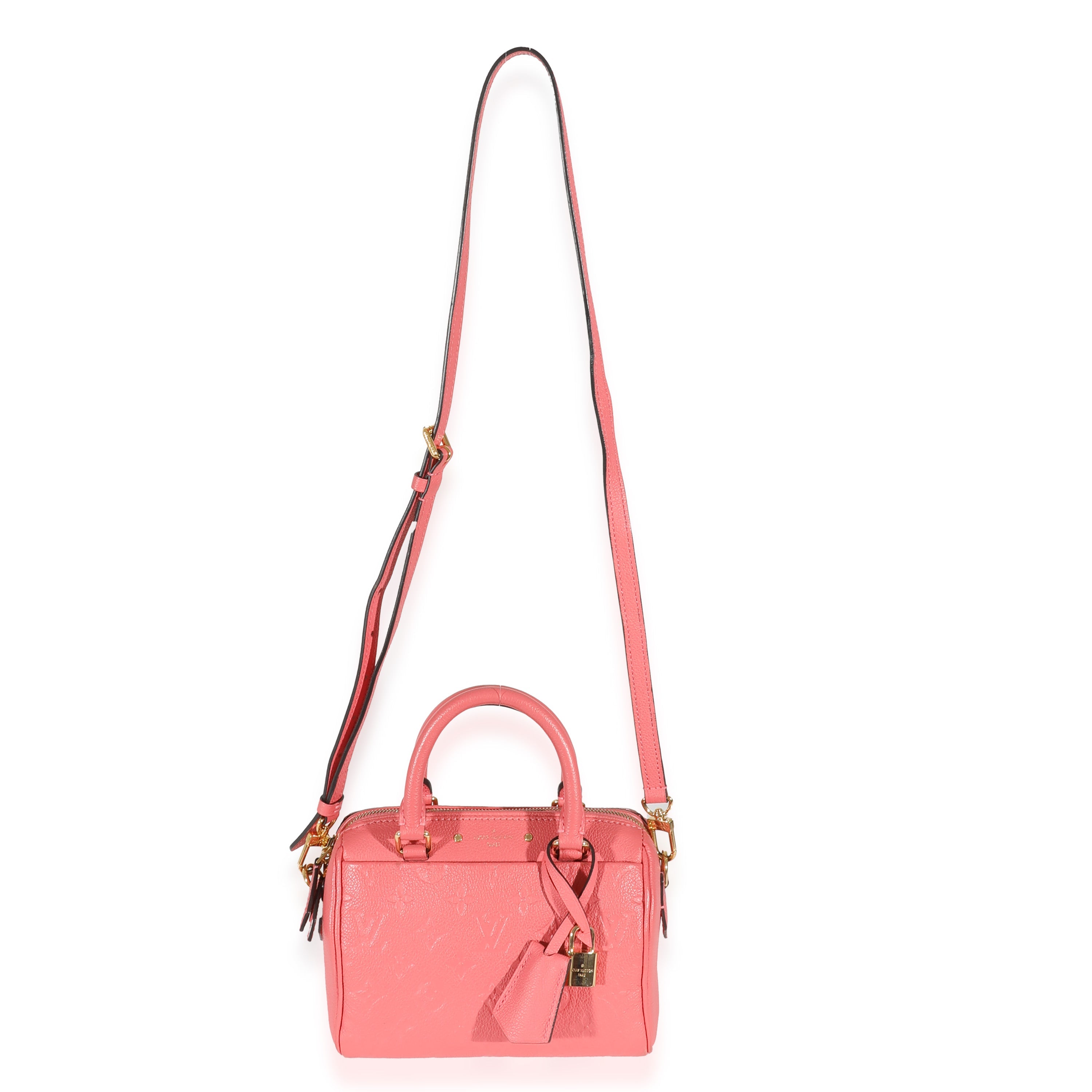 Louis Vuitton Louis Vuitton Pink Monogram Empreinte Speedy Bandoulière NM 20