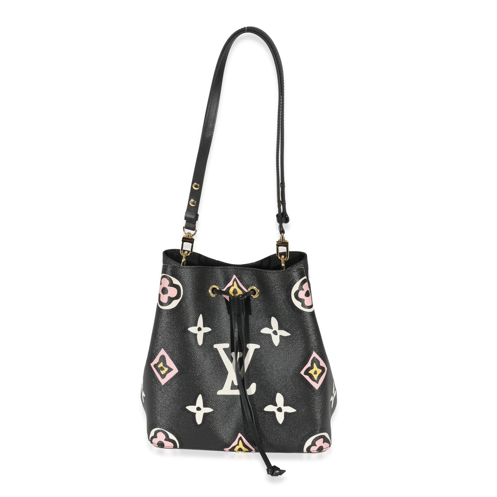 Louis Vuitton Louis Vuitton Black Giant Monogram Canvas Wild At Heart NeoNoe MM