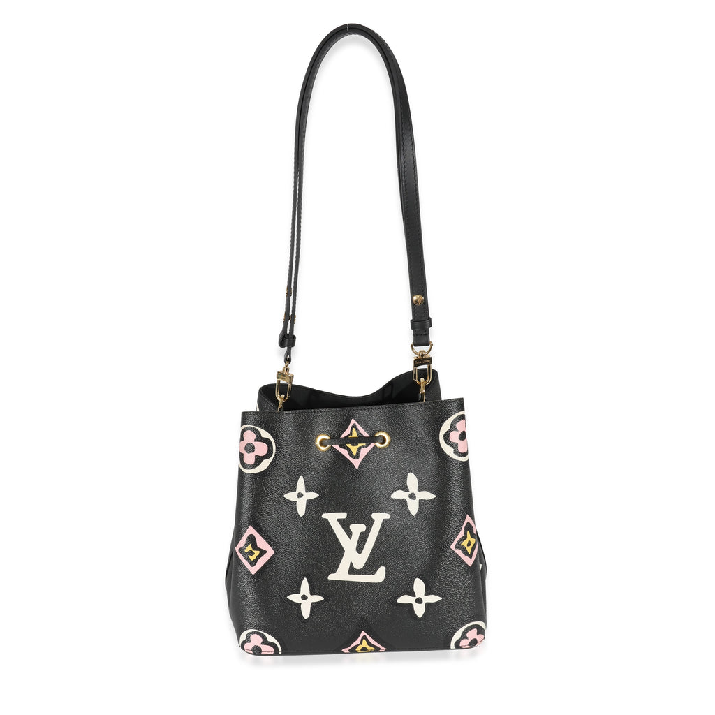 Louis Vuitton Louis Vuitton Black Giant Monogram Canvas Wild At Heart NeoNoe MM
