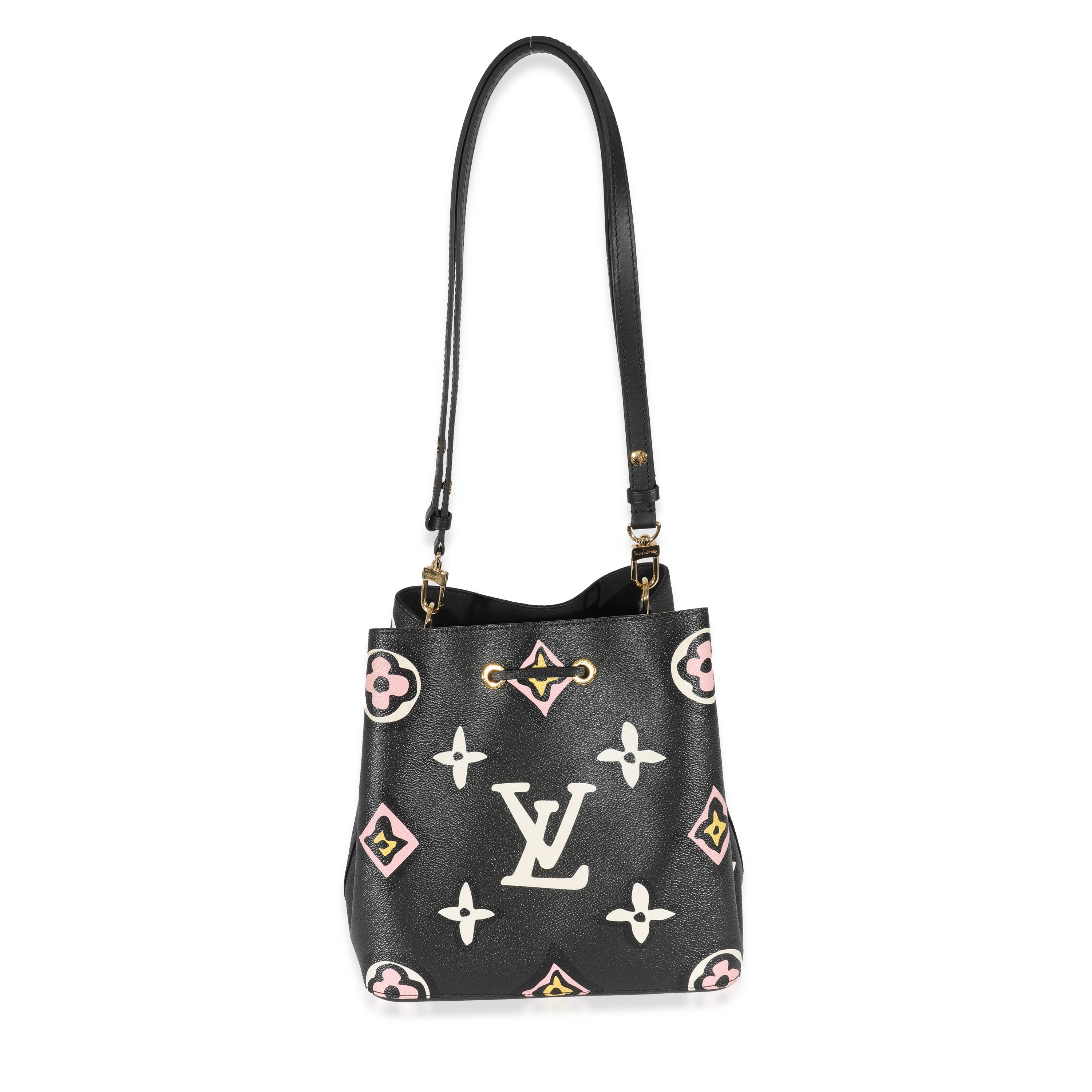 Louis Vuitton Louis Vuitton Black Giant Monogram Canvas Wild At Heart NeoNoe MM