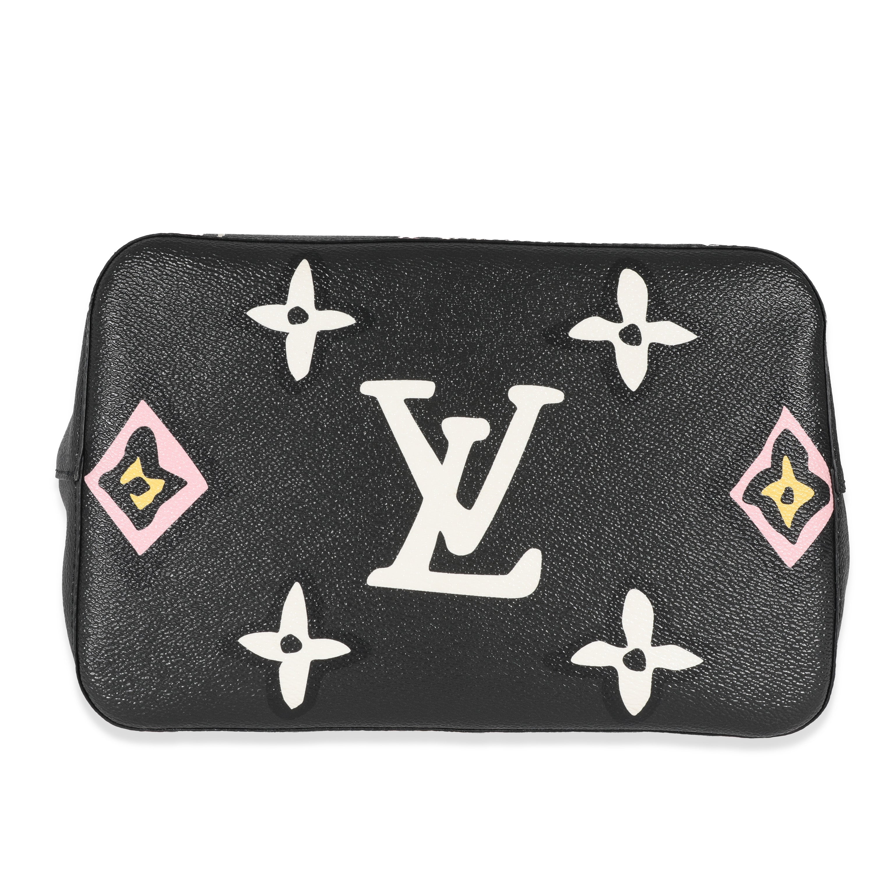 Louis Vuitton Louis Vuitton Black Giant Monogram Canvas Wild At Heart NeoNoe MM