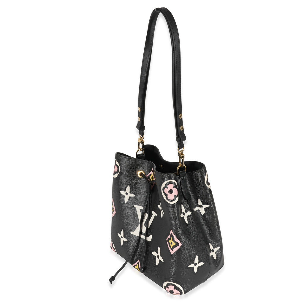 Louis Vuitton Louis Vuitton Black Giant Monogram Canvas Wild At Heart NeoNoe MM