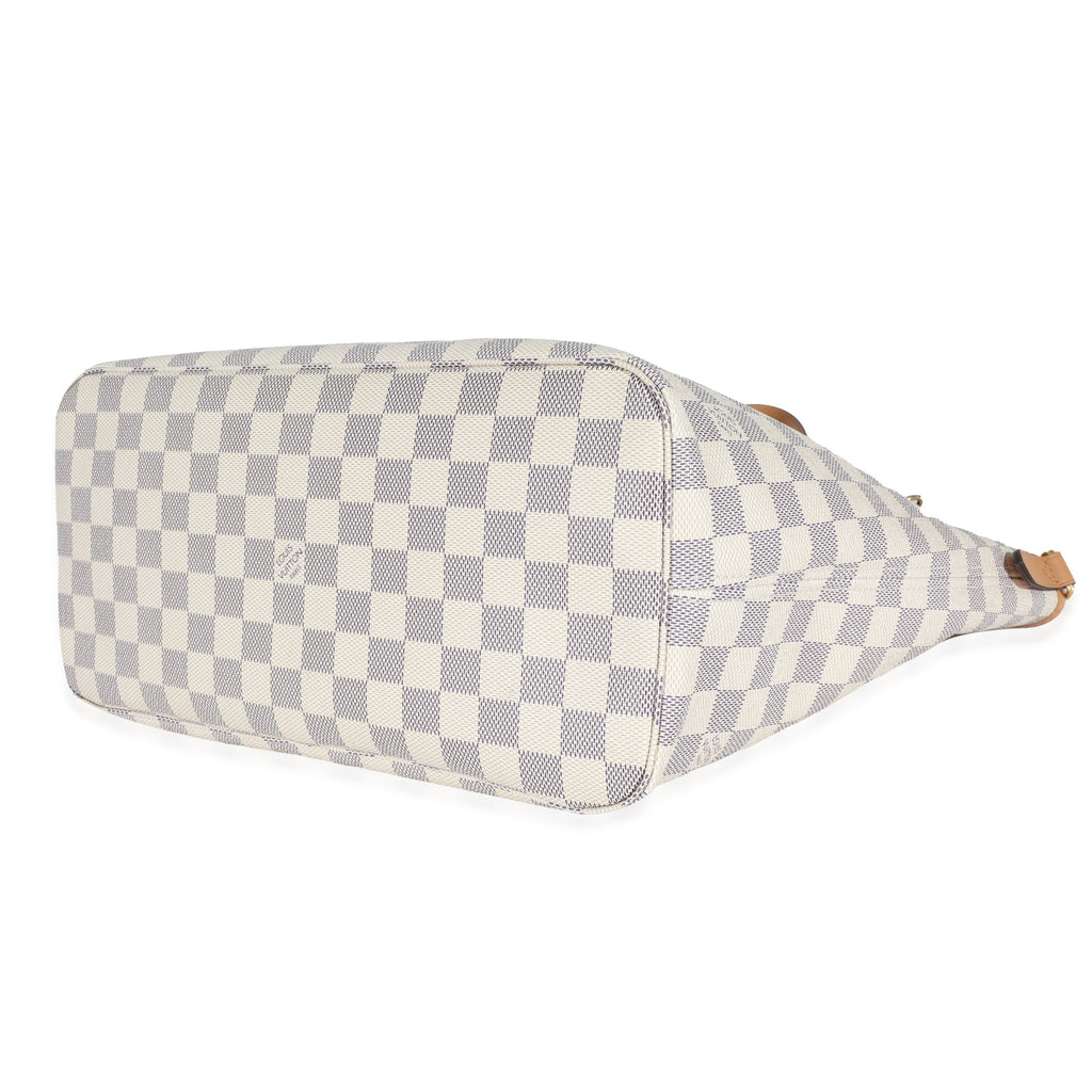 Louis Vuitton Louis Vuitton Damier Azur Canvas Braided Neverfull MM