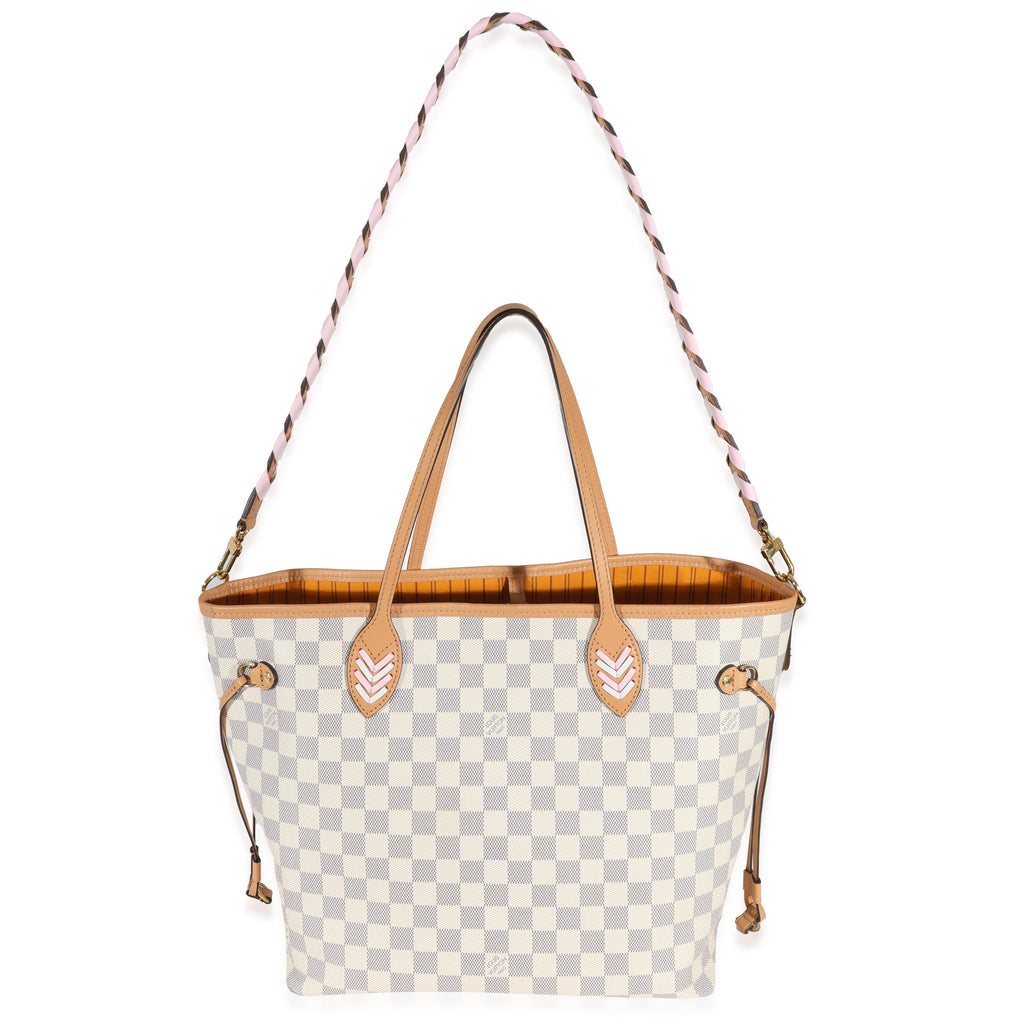 Louis Vuitton Louis Vuitton Damier Azur Canvas Braided Neverfull MM