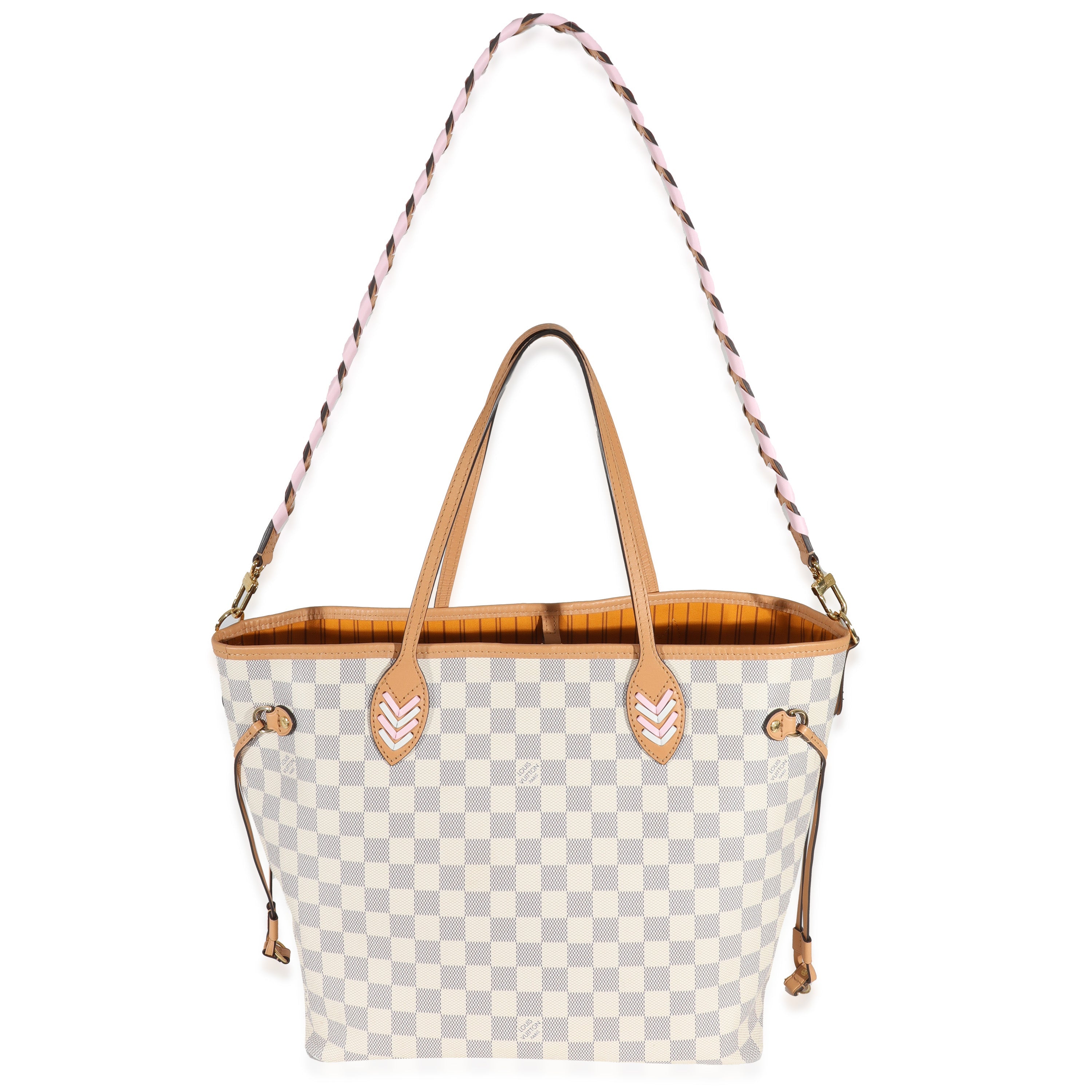 Louis Vuitton Louis Vuitton Damier Azur Canvas Braided Neverfull MM