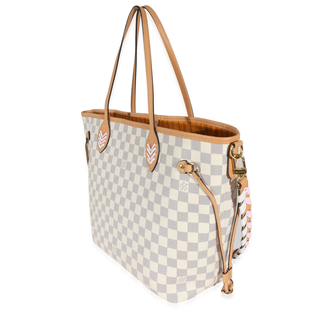 Louis Vuitton Louis Vuitton Damier Azur Canvas Braided Neverfull MM