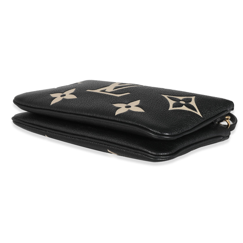 Louis Vuitton Louis Vuitton Bicolore Monogram Empreinte Double Zip Pochette