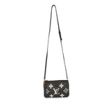 Louis Vuitton Louis Vuitton Bicolore Monogram Empreinte Double Zip Pochette