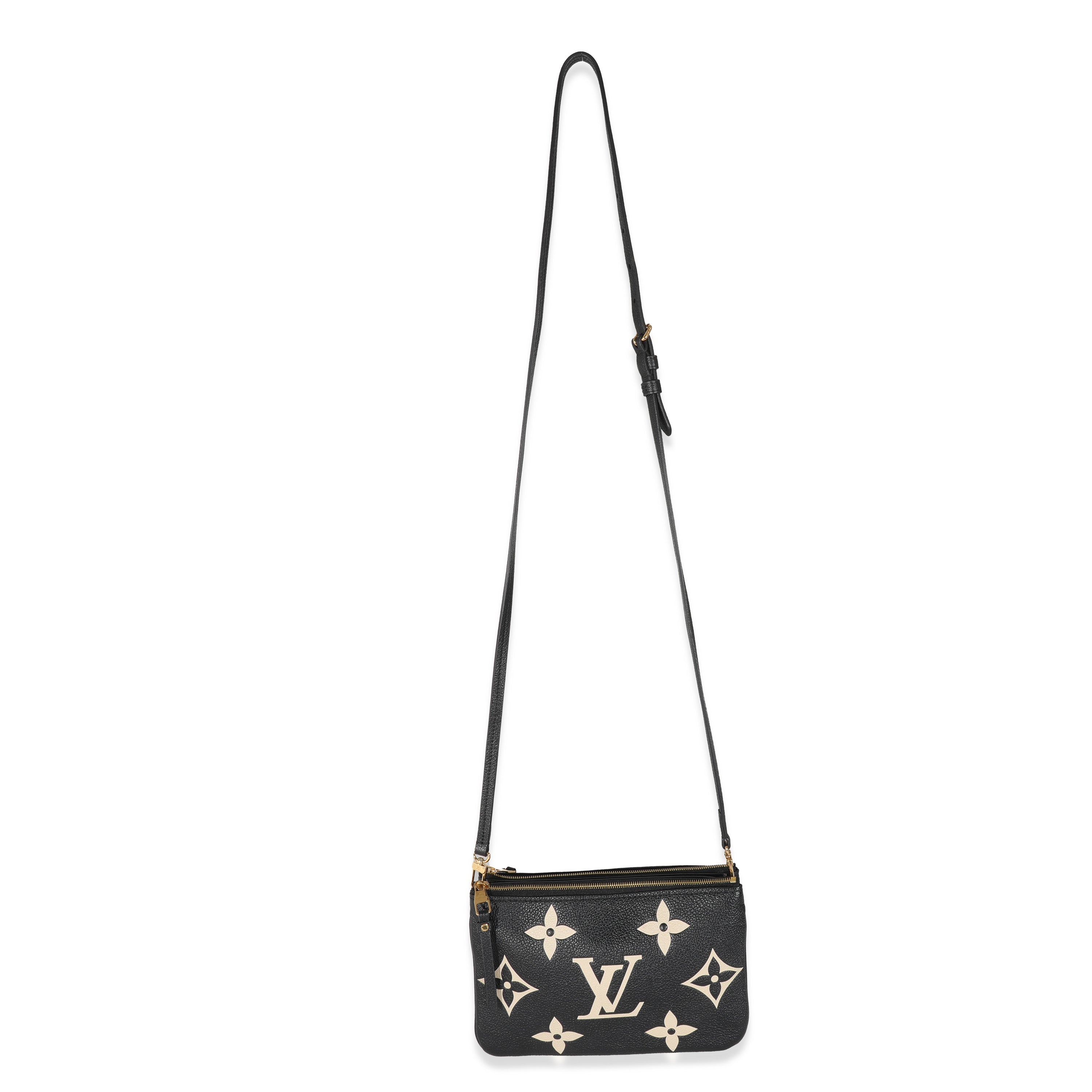 Louis Vuitton Louis Vuitton Bicolore Monogram Empreinte Double Zip Pochette
