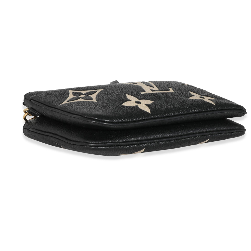 Louis Vuitton Louis Vuitton Bicolore Monogram Empreinte Double Zip Pochette