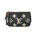 Louis Vuitton Louis Vuitton Bicolore Monogram Empreinte Double Zip Pochette