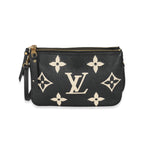 Louis Vuitton Louis Vuitton Bicolore Monogram Empreinte Double Zip Pochette