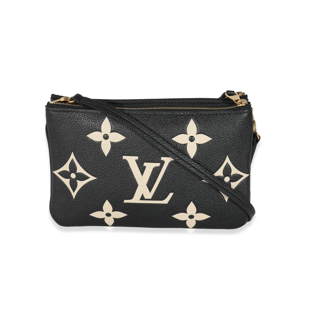 Louis Vuitton Louis Vuitton Bicolore Monogram Empreinte Double Zip Pochette