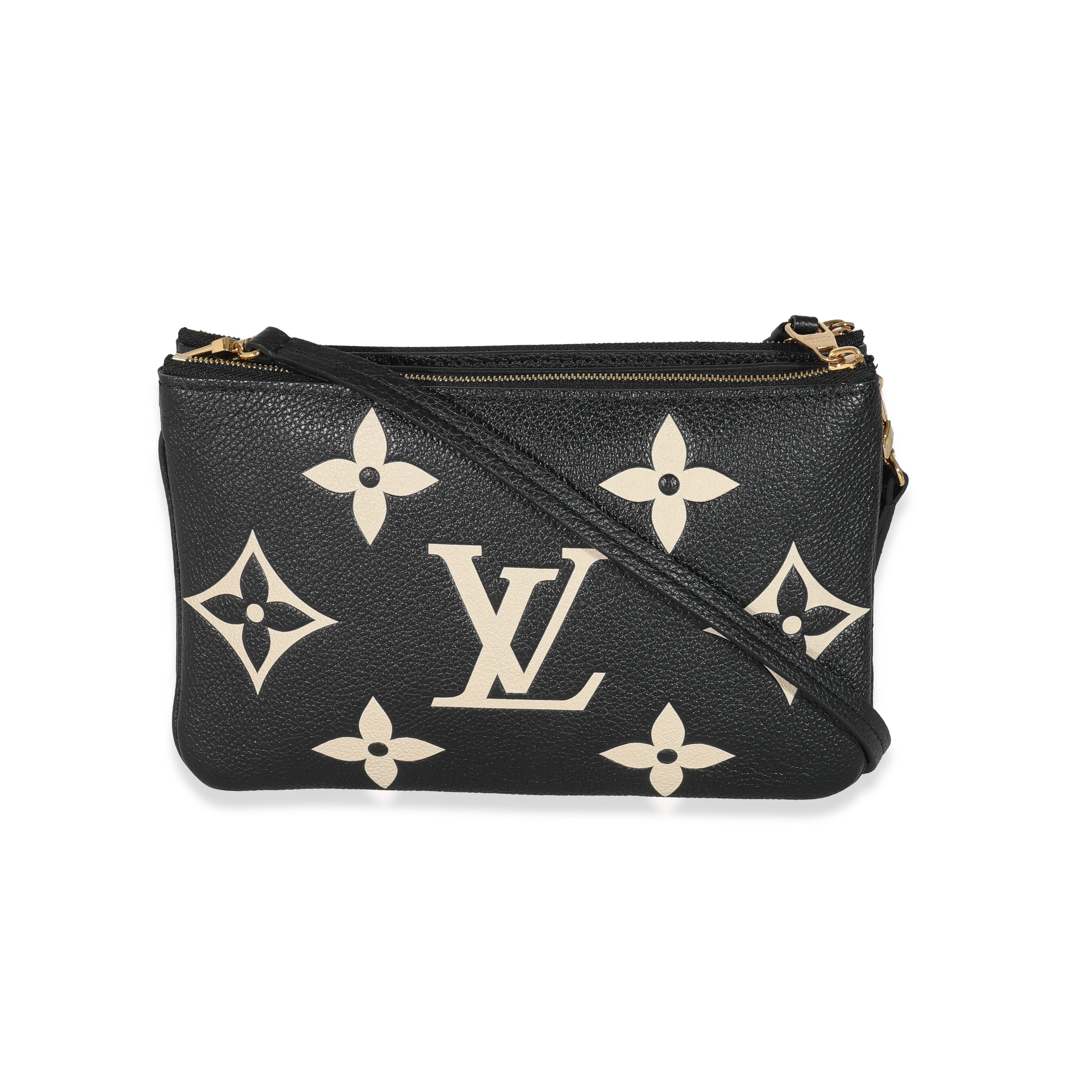 Louis Vuitton Louis Vuitton Bicolore Monogram Empreinte Double Zip Pochette