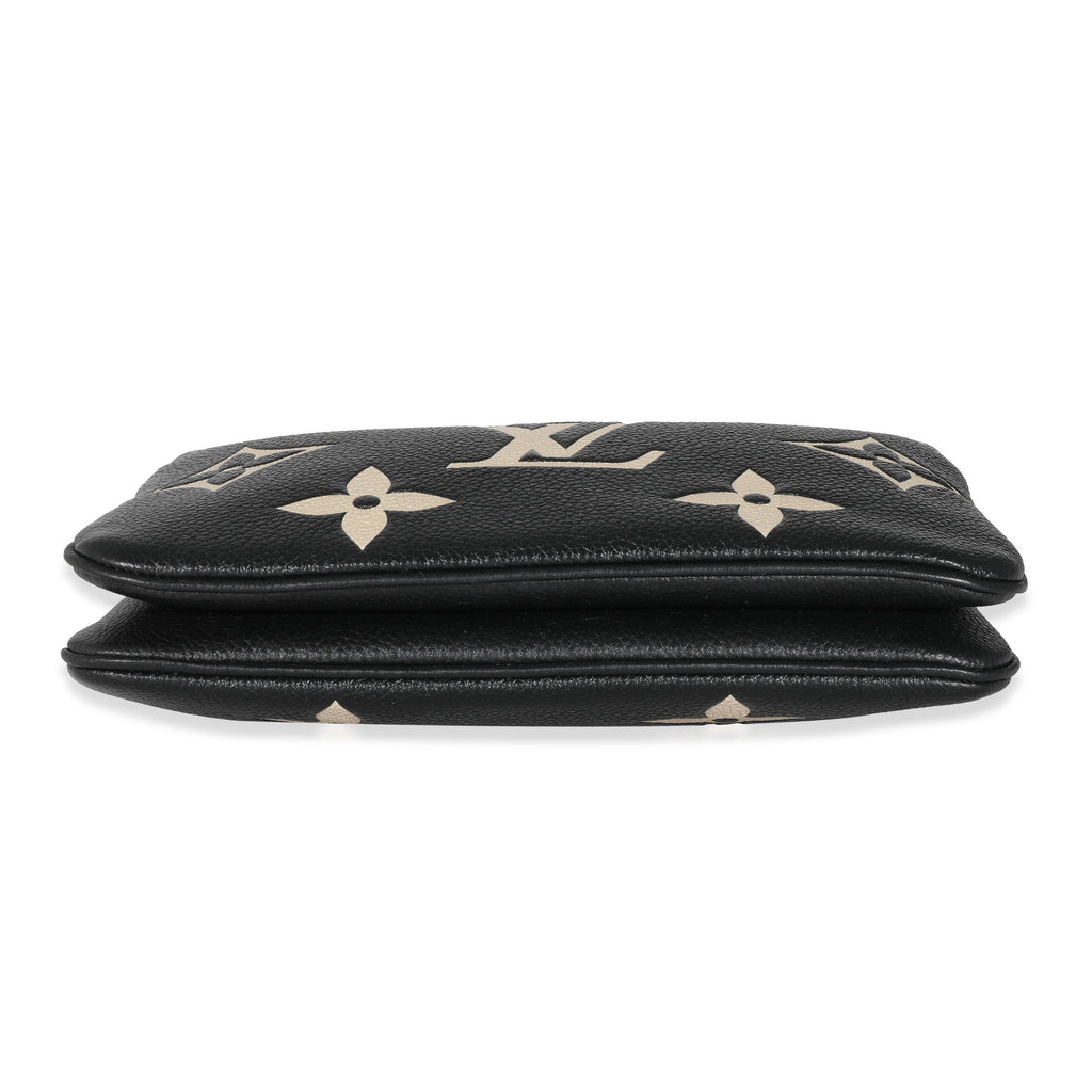 Louis Vuitton Louis Vuitton Bicolore Monogram Empreinte Double Zip Pochette