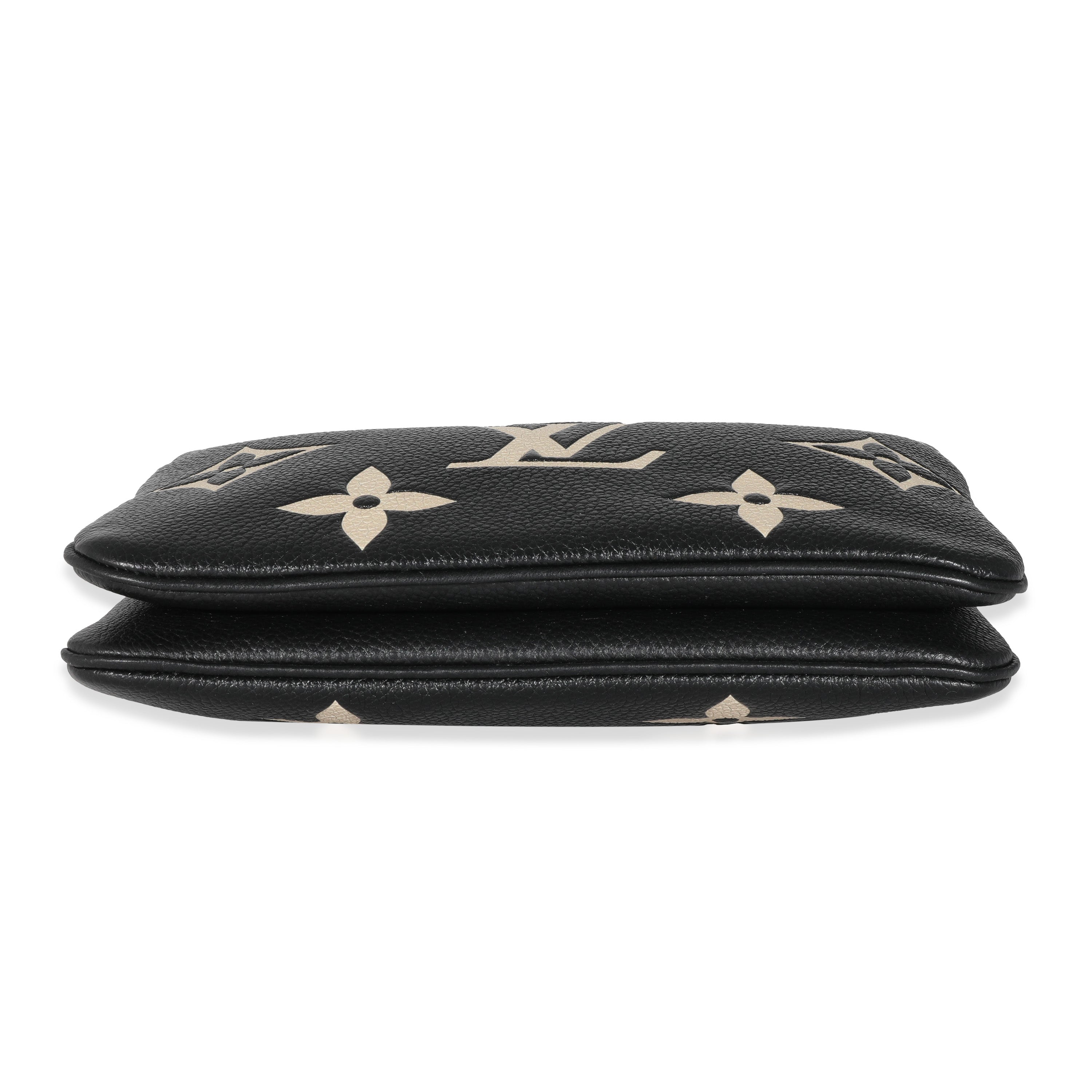 Louis Vuitton Louis Vuitton Bicolore Monogram Empreinte Double Zip Pochette