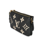 Louis Vuitton Louis Vuitton Bicolore Monogram Empreinte Double Zip Pochette