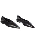 Saint Laurent Carolyn Leather Flat (Authentic Pre-Loved)