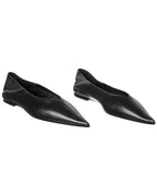 Saint Laurent Carolyn Leather Flat (Authentic Pre-Loved)